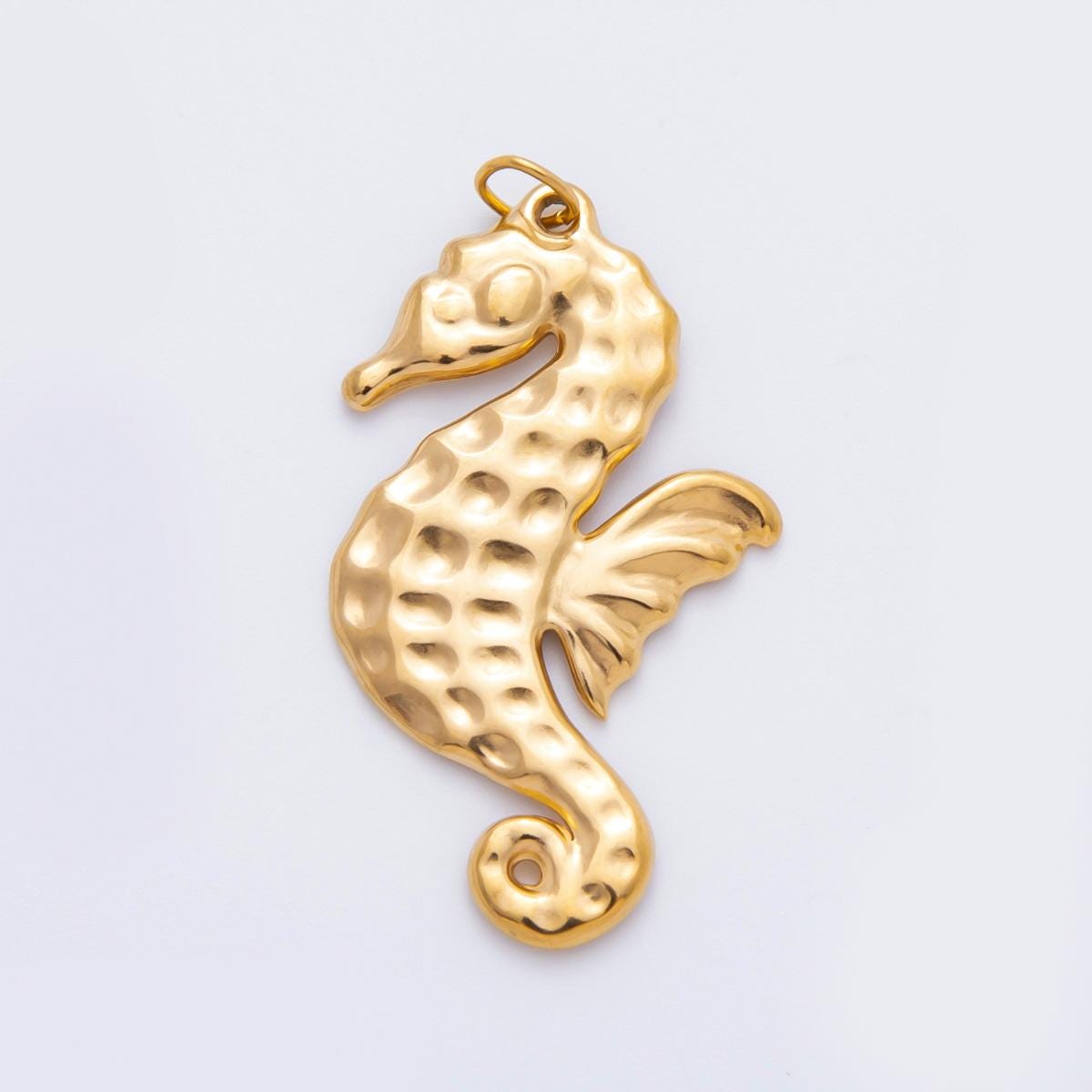 Stainless steel gold Sea Horse Charm necklace pendant Under the Sea Animal charm for Fish Necklace Bracelet Supply AH-949