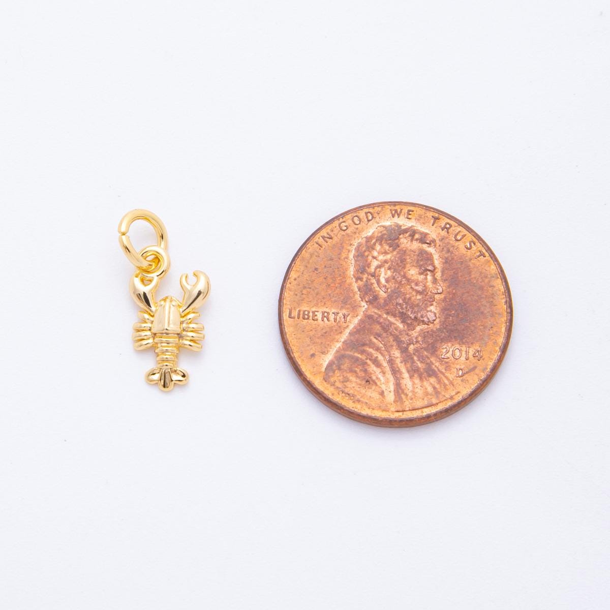 Mini Gold Filled Crawfish Necklace Charm Lobster Crawfish Boil Crawfish Season Crawfish Gift Texas Charm Louisiana Charm Bracelet N-401
