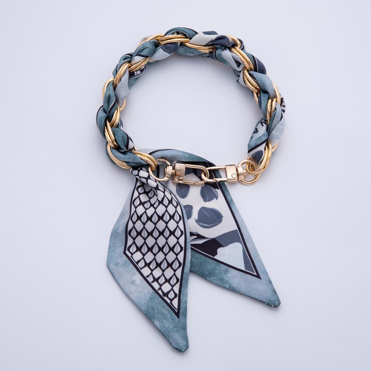 Short Bag Scarf Strap Handbag Wrap Purse Scarves Keychain Bag Charm Tote Bag Accessories