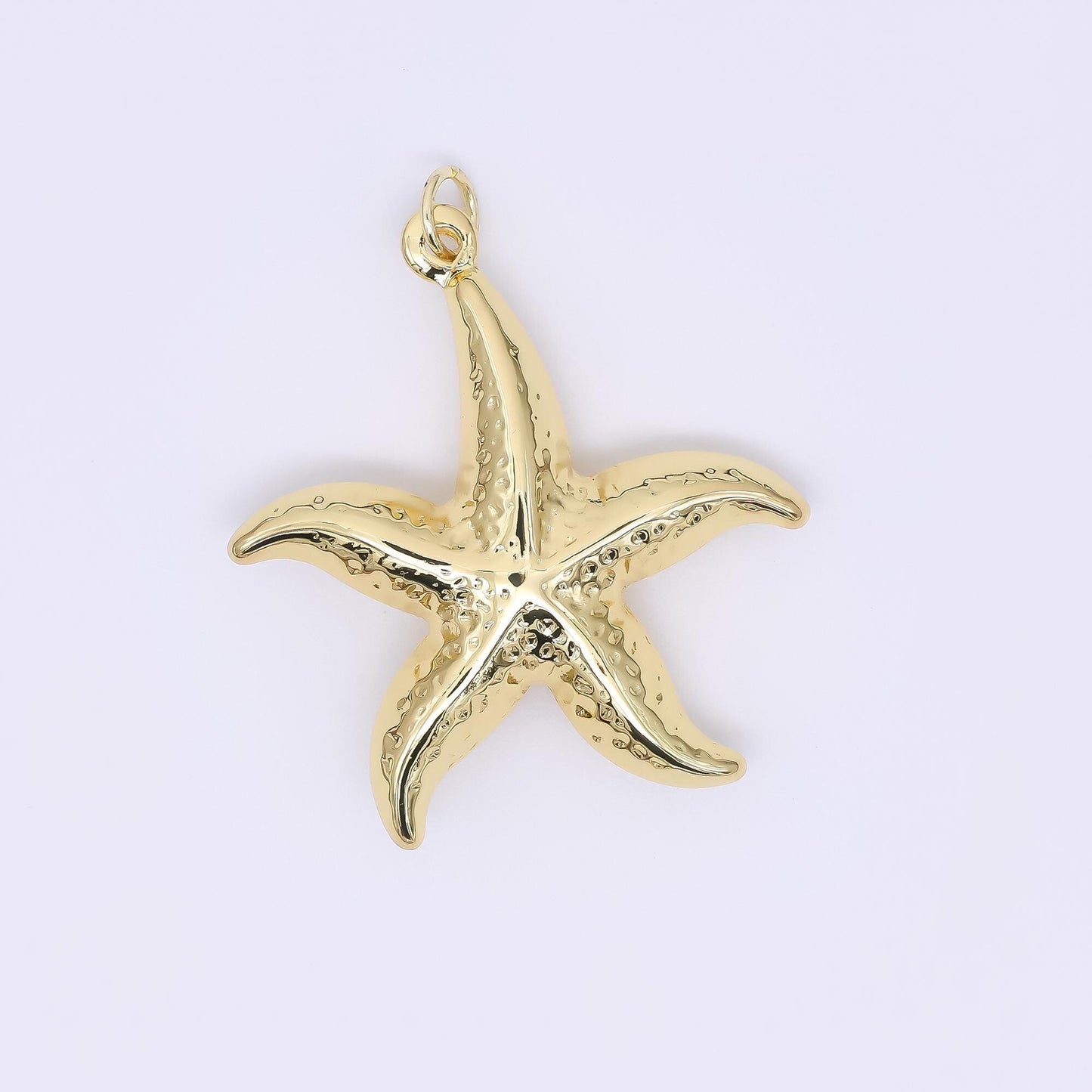 24K Gold Filled 32.5mm Realistic Under the Sea Starfish Animal Charm | AJ397