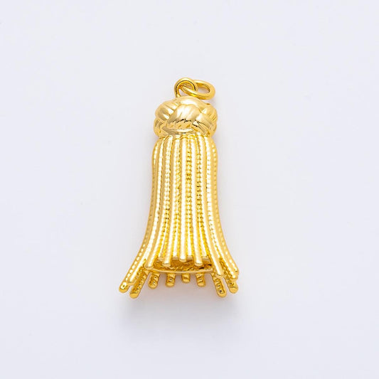 18K Gold Filled Fringe Tassel Inspired Design Jewelry Making Supply Necklace, Earring Component AF-1376