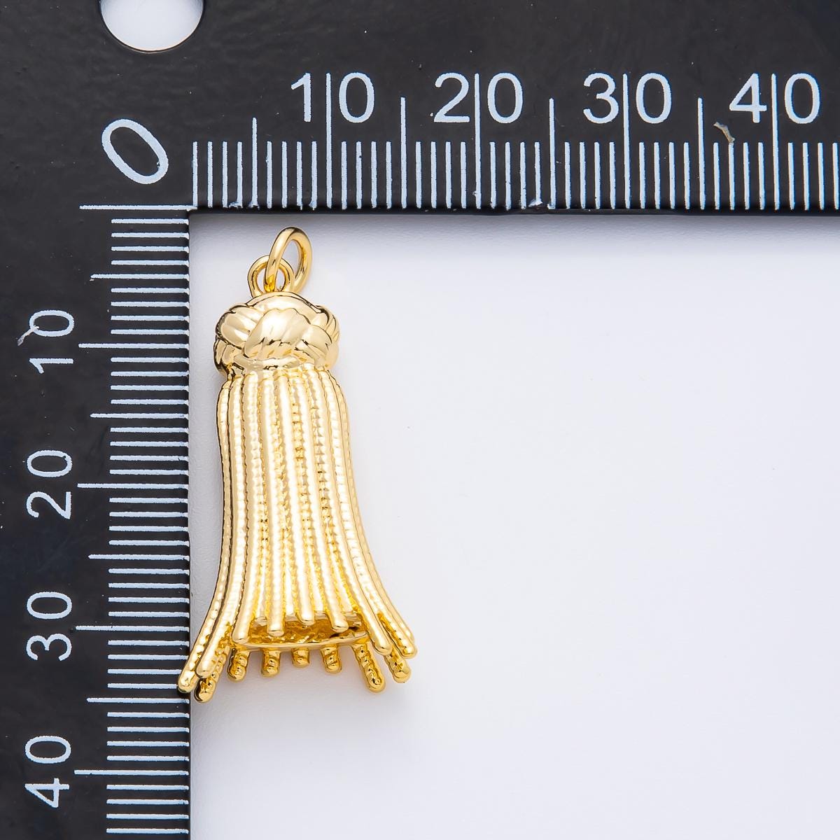 18K Gold Filled Fringe Tassel Inspired Design Jewelry Making Supply Necklace, Earring Component AF-1376