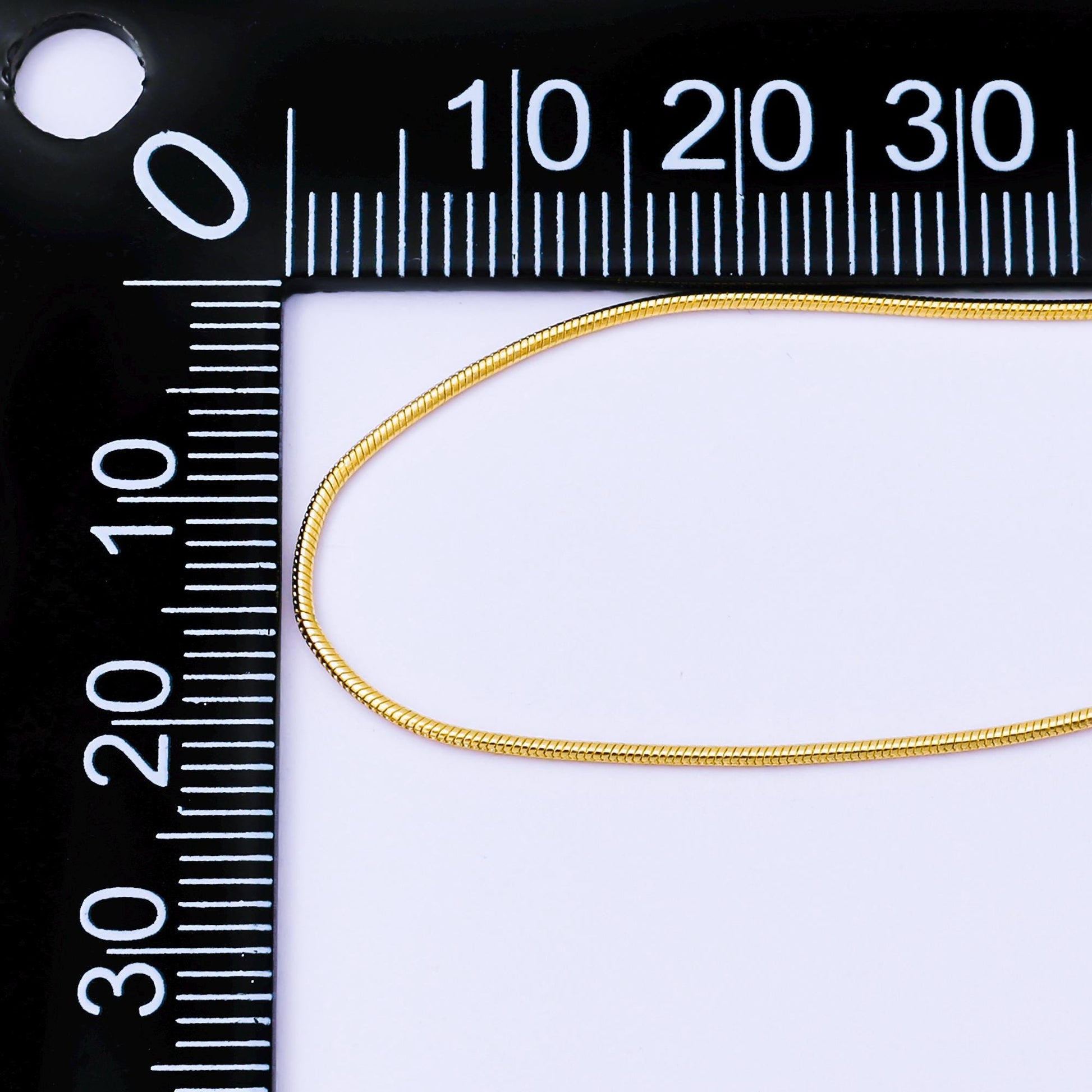 24K Gold Filled 1mm Minimalist Snake Chain 18 Inches Necklace | WA-3835
