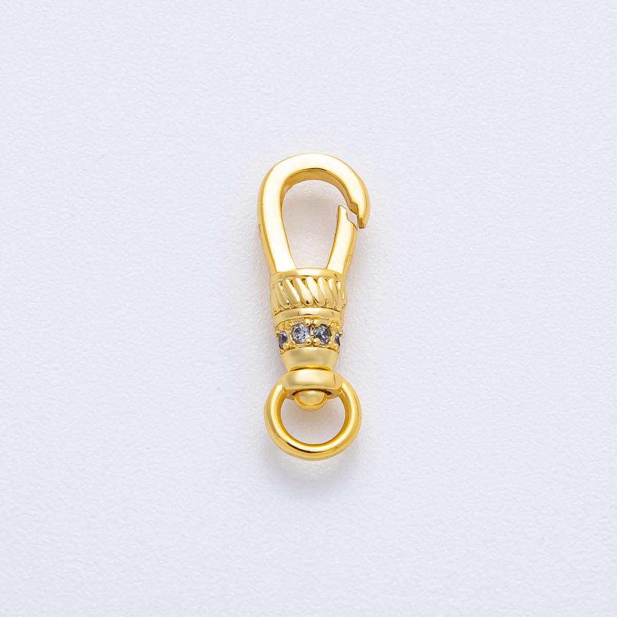 17.7mm Fancy Swivel 18k Gold Filled Lobster Claw, Jewelry Making Clasps z-1375