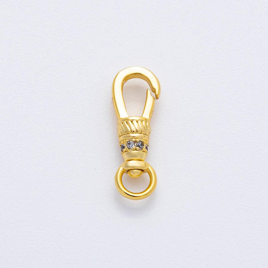 17.7mm Fancy Swivel 18k Gold Filled Lobster Claw, Jewelry Making Clasps z-1375
