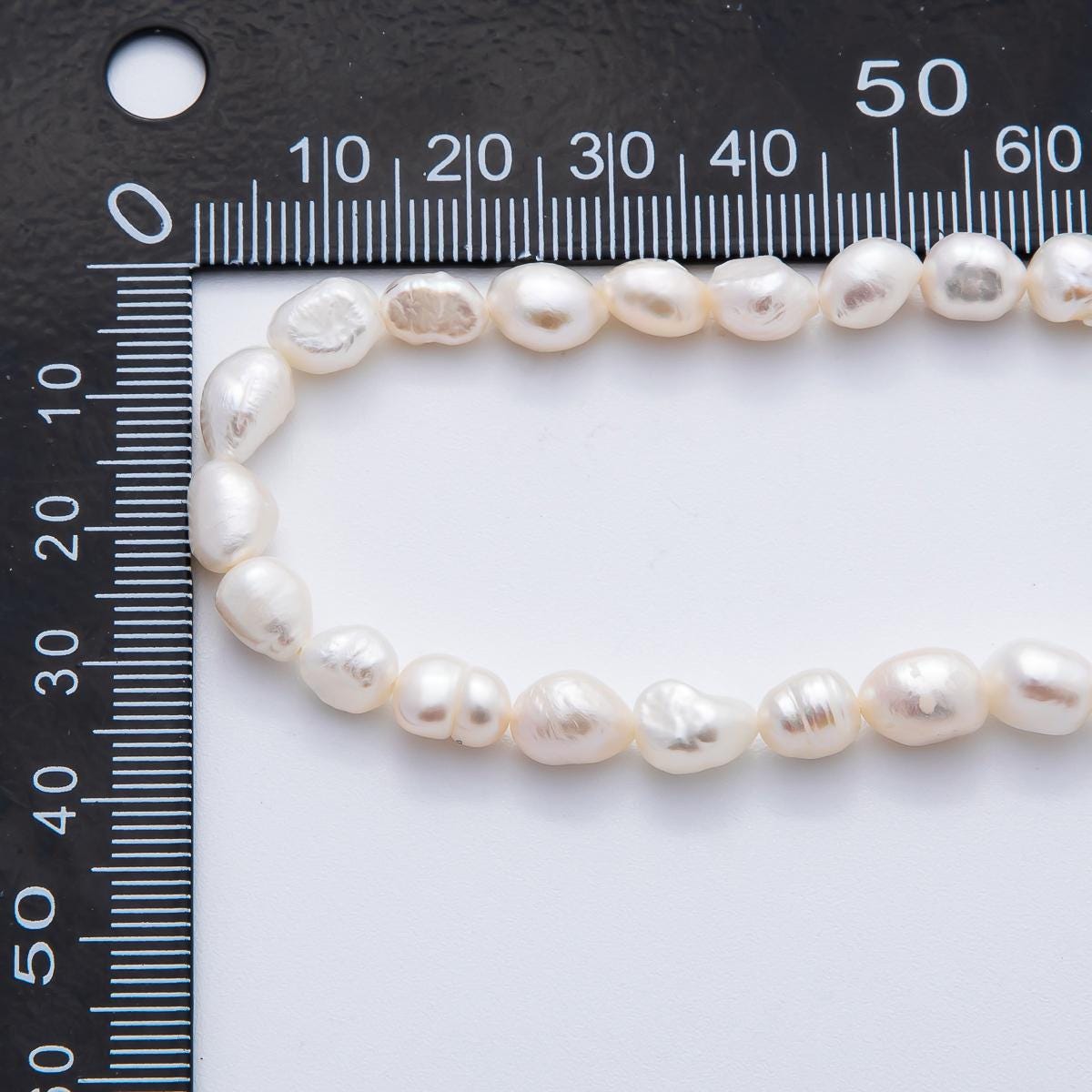 1 Strand Natural Fresh Water Pearl Beads White Oval Rice Shape Beads 5mm Wholesale Pearl Beads Jewelry Making Supply WA-3503