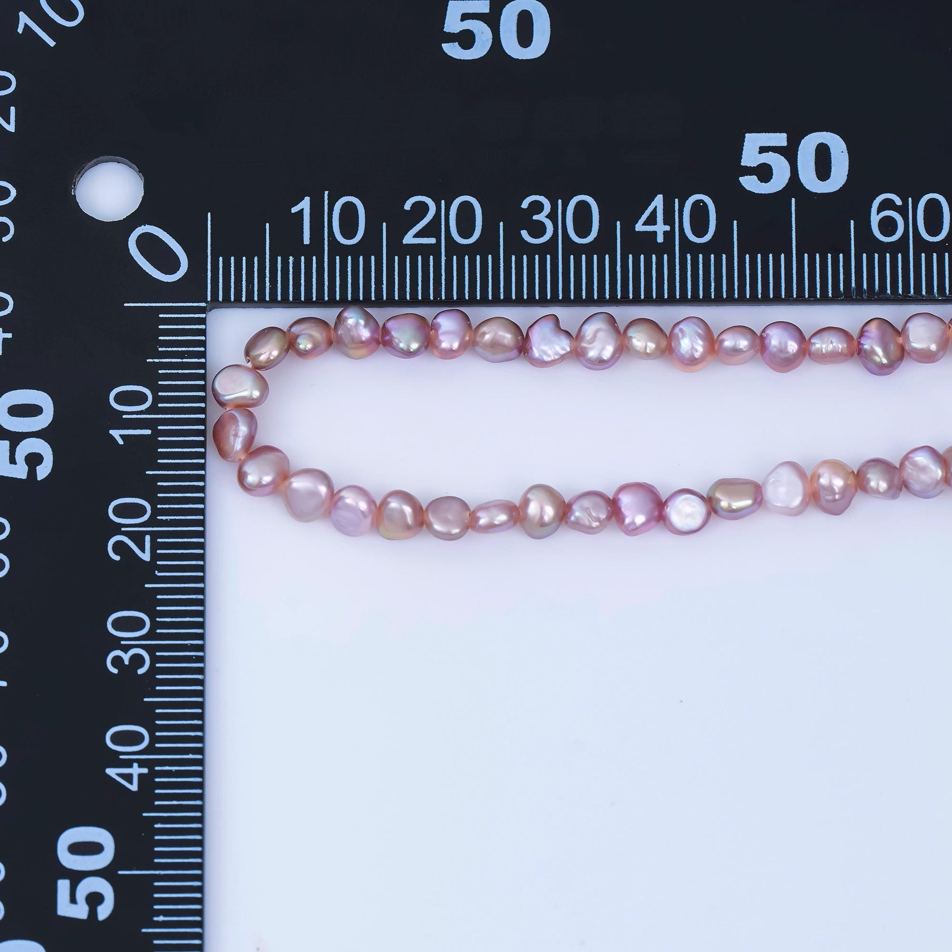 24K Gold Filled 4.6mm Natural Freshwater Pearl Chain 15 Inch Necklace with Extender | WA-1005