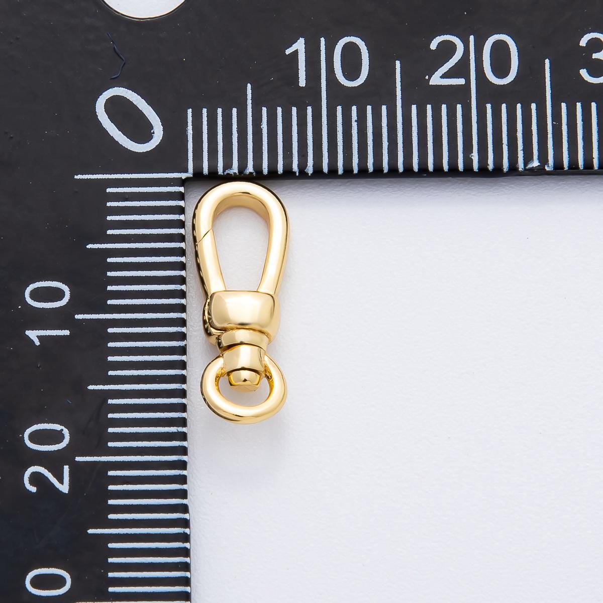 18k gold filled lobster swivel clasps, 18mmx6mm clasps in gold color Z-1371