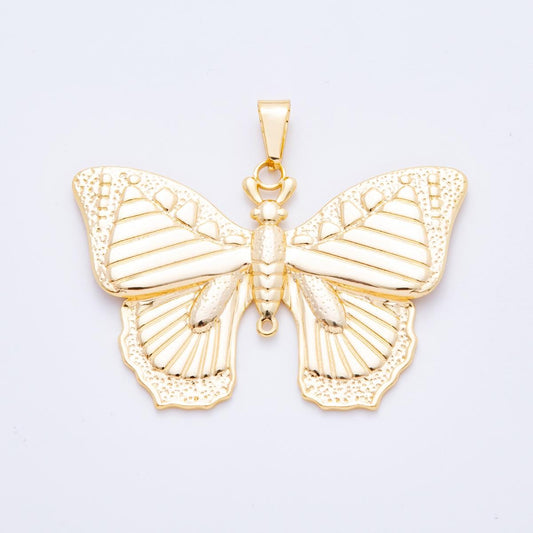 Big Mariposa Butterfly Pendant Statement Jewelry for Cord Butterfly Necklace Charm DIY Jewelry J-798
