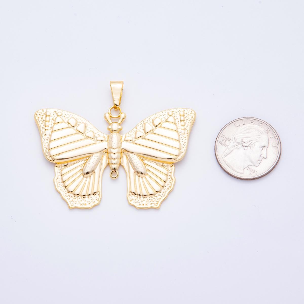 Big Mariposa Butterfly Pendant Statement Jewelry for Cord Butterfly Necklace Charm DIY Jewelry J-798