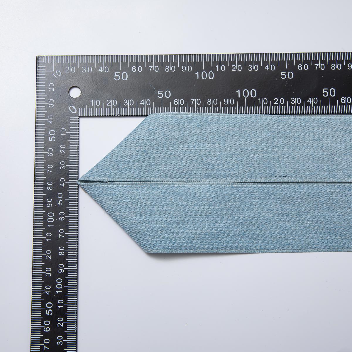 1 yard Denim Blue Jean Fabric Long Ribbon Pieces 25mm Cotton Denim for Jewelry Making Supply ROLL-1712