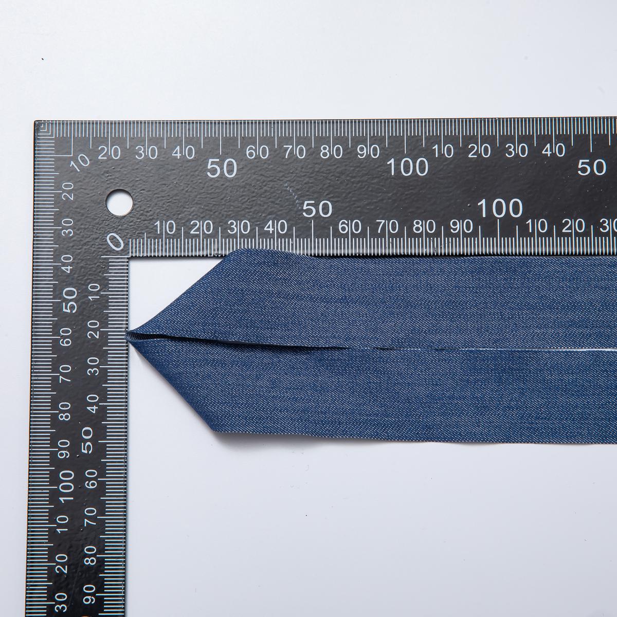 1 yard Denim Blue Jean Fabric Long Ribbon Pieces 25mm Cotton Denim for Jewelry Making Supply ROLL-1712