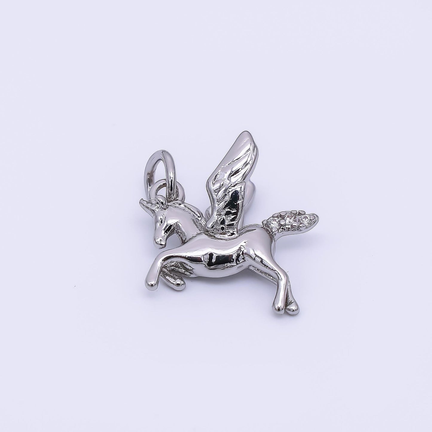 24K Gold Filled 13mm Pegasus Unicorn Horse Animal Charm in Gold & Silver | AH-552