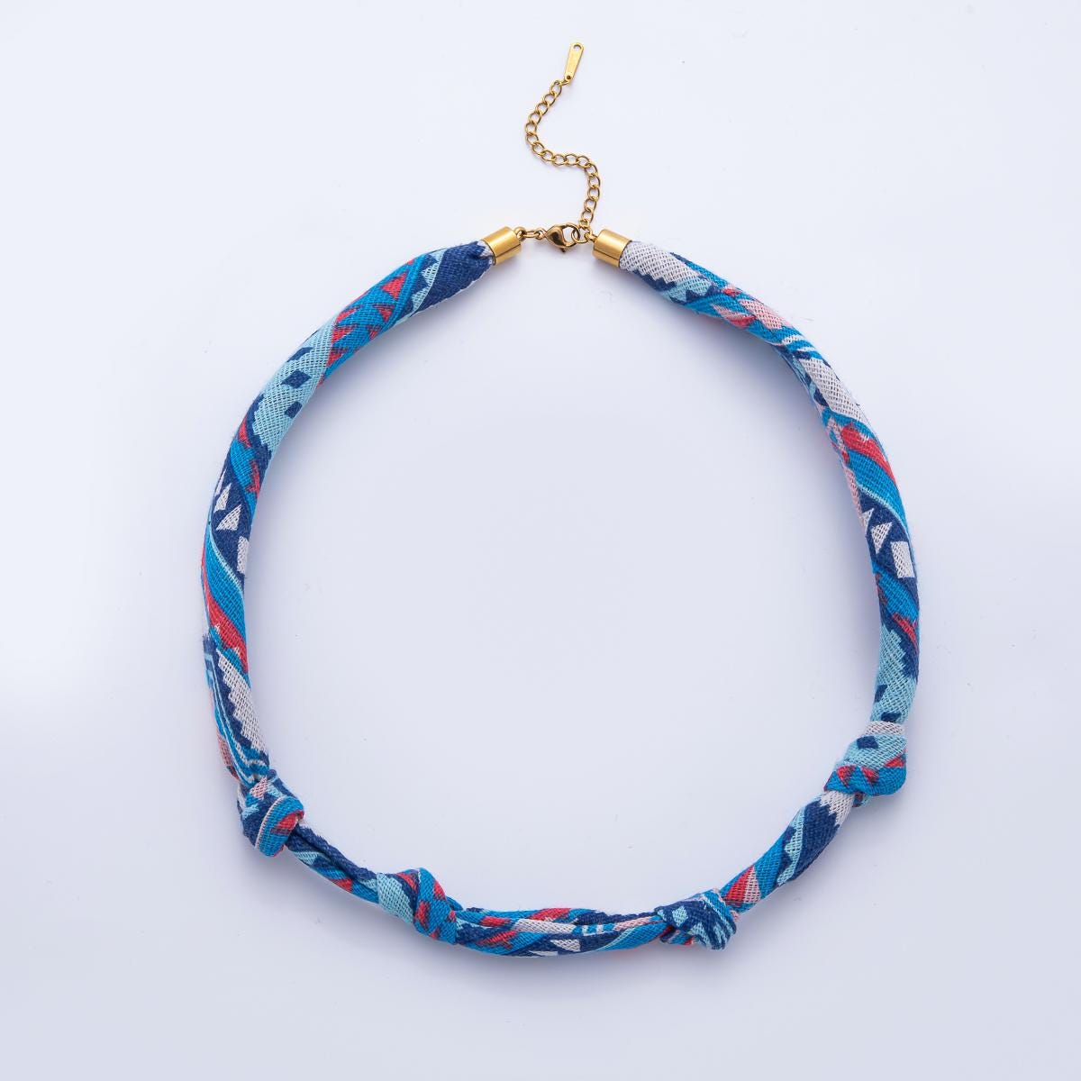 Colorful Scarf Necklace 16.6 inch Make your own Scarf Necklace Charm Jewelry Supply with PVD Gold Stainless Clasp WA1653