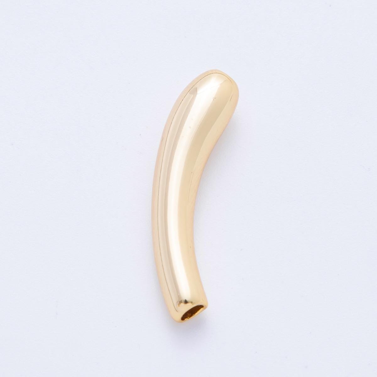 18K Gold Filled Tube Bead Spacer Spacing beads for Bracelet Necklace Making AF1072