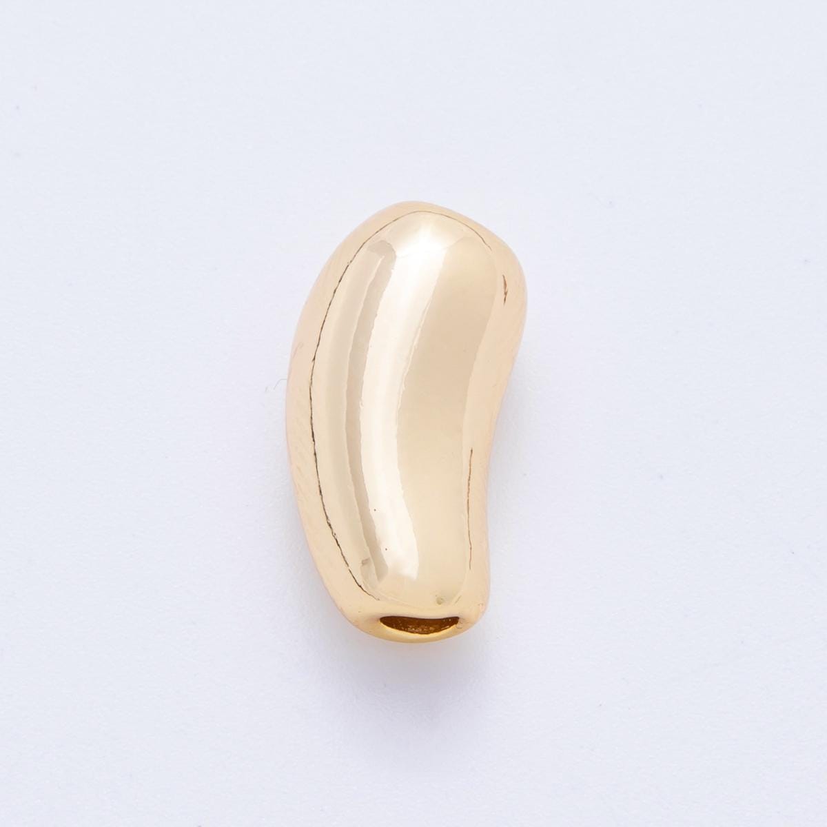 18K Gold Filled Shot Bean Tube Bead Spacer Spacing beads for Bracelet Necklace Making AF1074