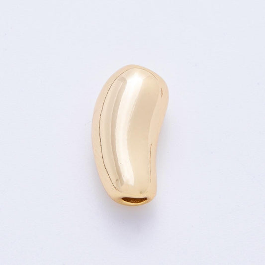 18K Gold Filled Shot Bean Tube Bead Spacer Spacing beads for Bracelet Necklace Making AF1074
