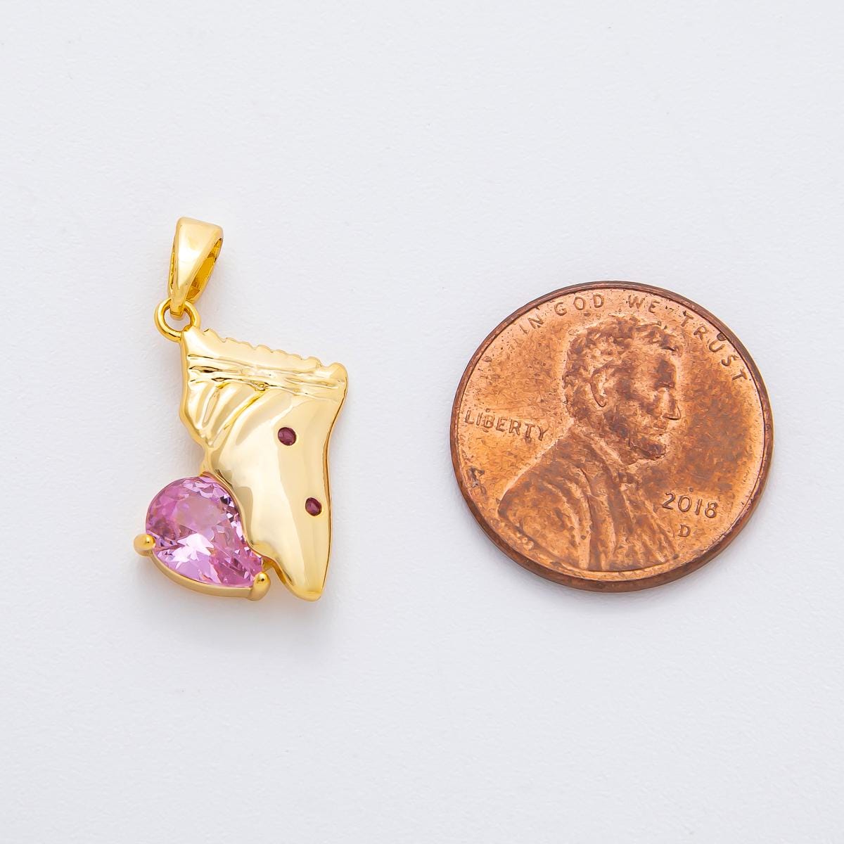 Gold Candy Charms 18K Gold Filled Micro Pave Snack Charm Bracelet Necklace for DIY Jewelry Making Supply AF-1130