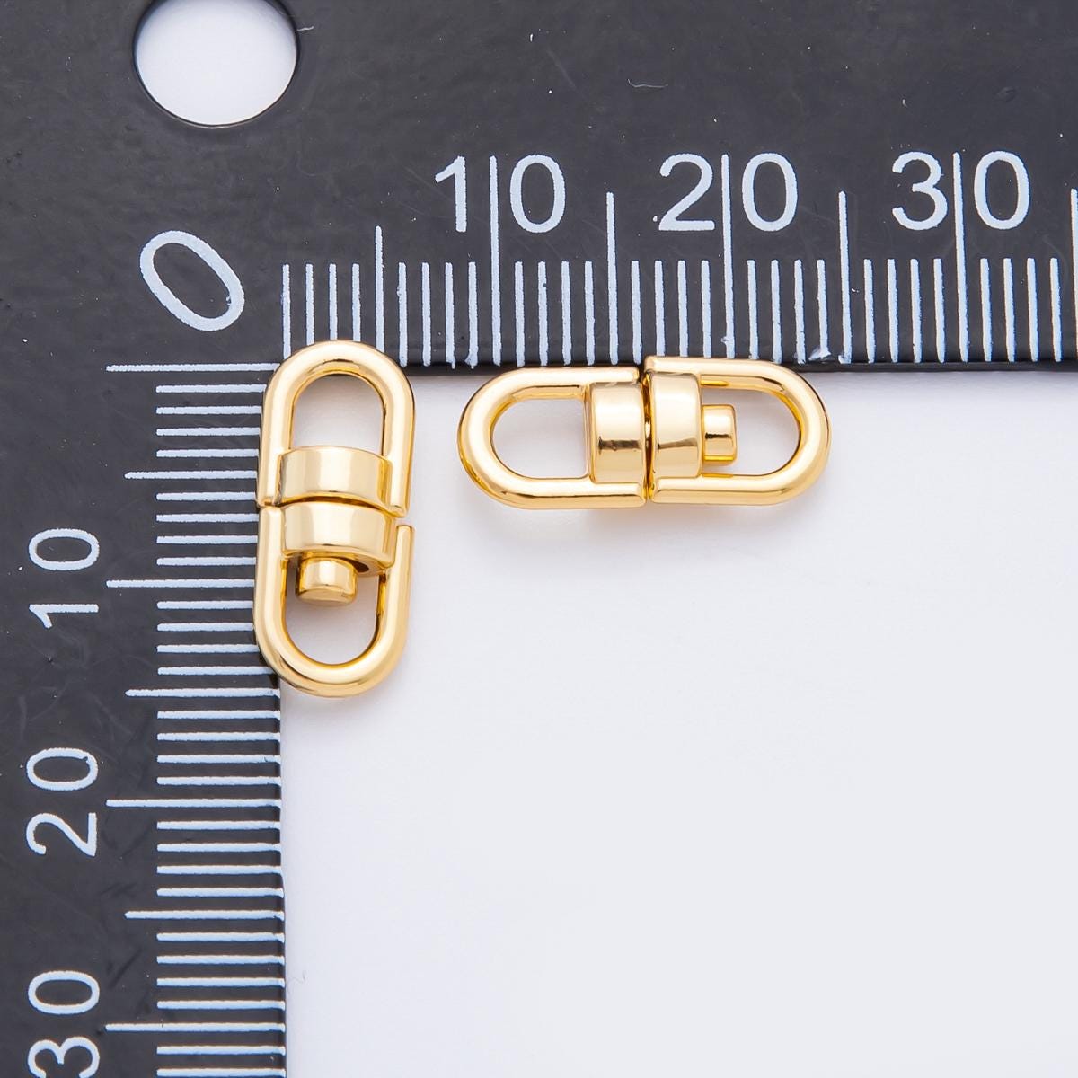 PVD Gold Stainless Connector Swivel Clasps Findings for Keychain Bag Charm Jewelry Making | Z-1250