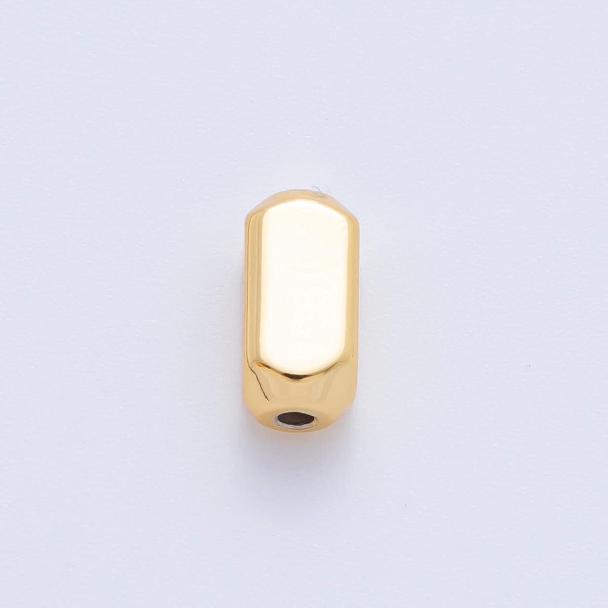 10x 18k Gold Filled Tiny Faceted Tube 10.5 x 5 mm spacer beads Tiny Seed Bead spacer for Bracelet Necklace Supply AF-1062
