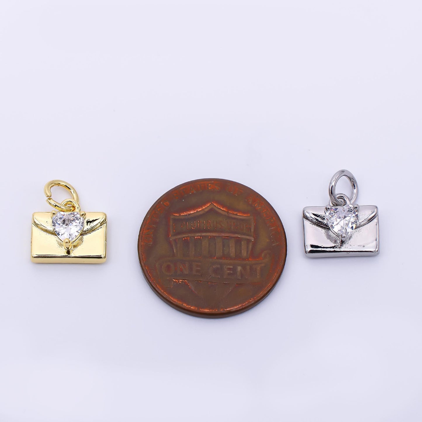 Mini love letters gold charm envelope love you pendant dainty charm for diy jewelry making supply Love note Charm af324