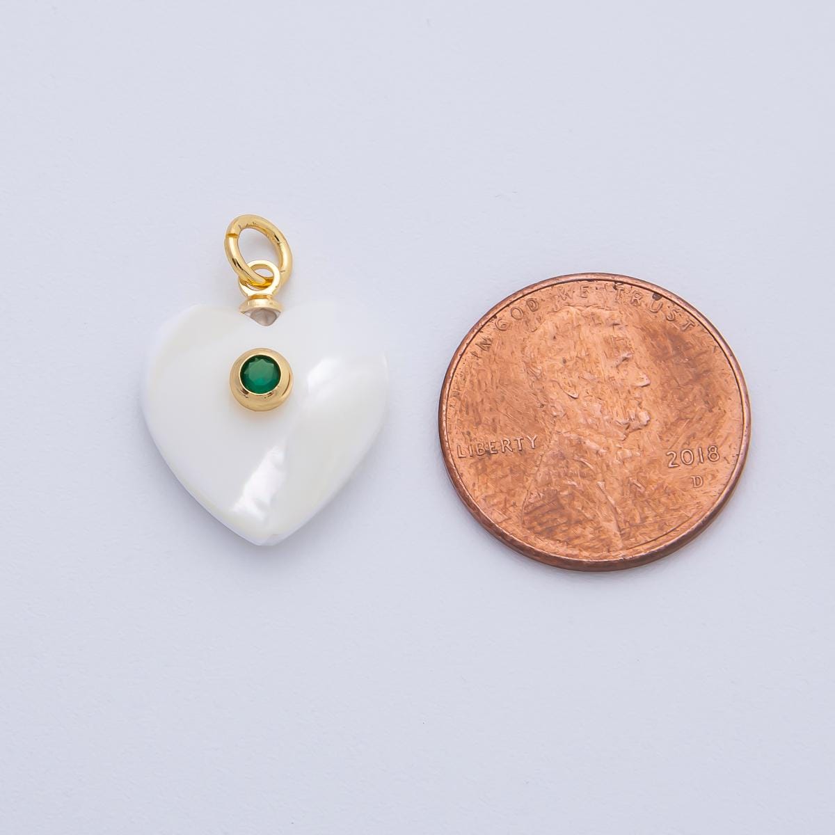 Dainty White heart pearls charm Snow Shell Pearl for necklace bracelet earring wedding jewelry making minimalist with w AF-557