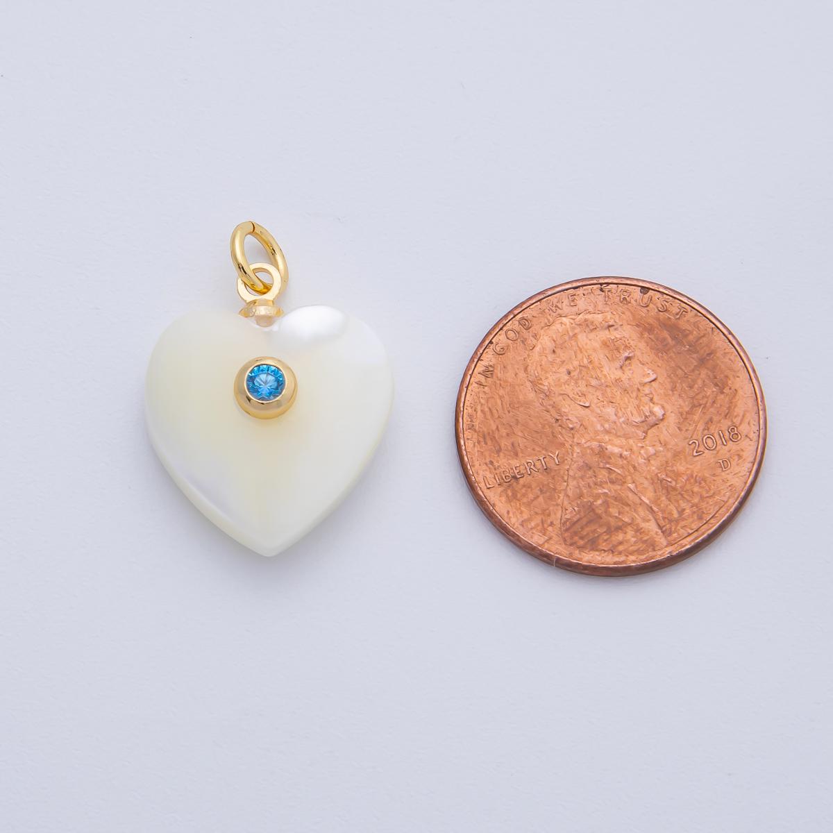 Dainty White heart pearls charm Snow Shell Pearl for necklace bracelet earring wedding jewelry making minimalist with w AF-557