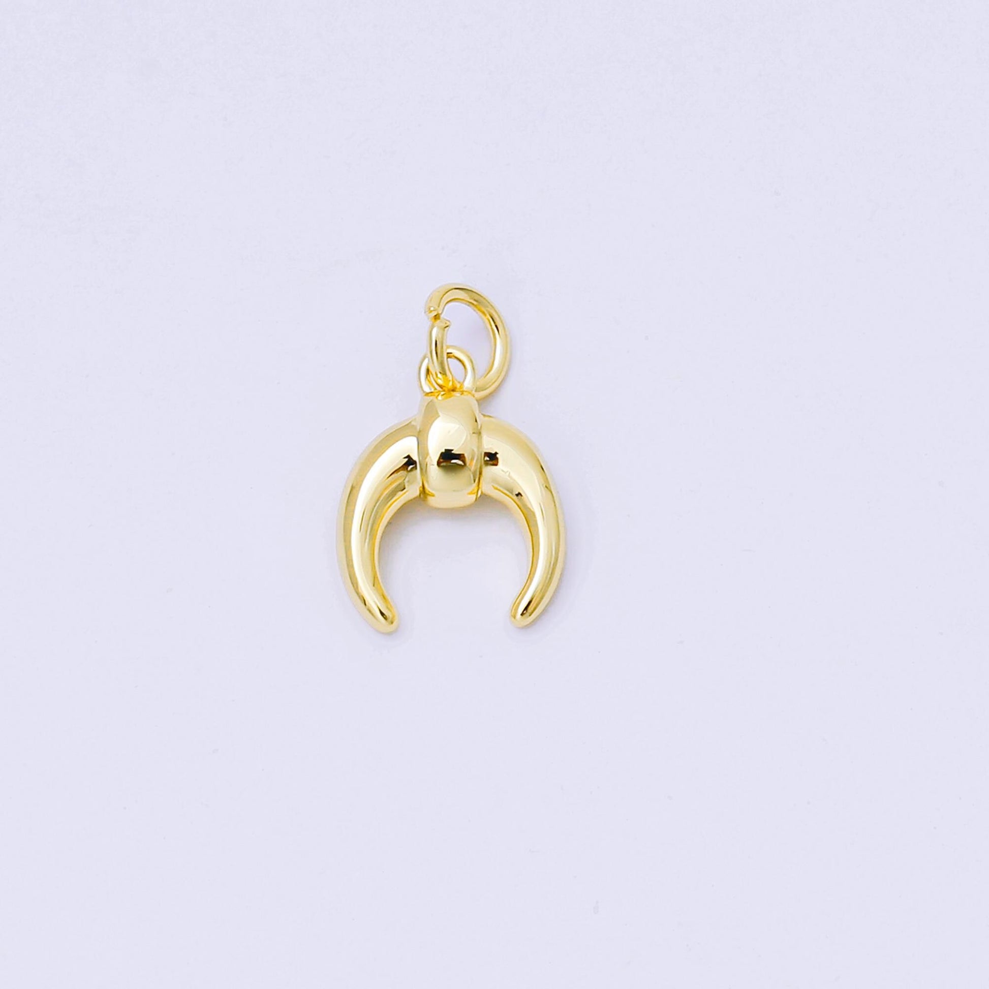 24K Gold Filled 13mm Tusk Charm in Gold & Silver | AF1255