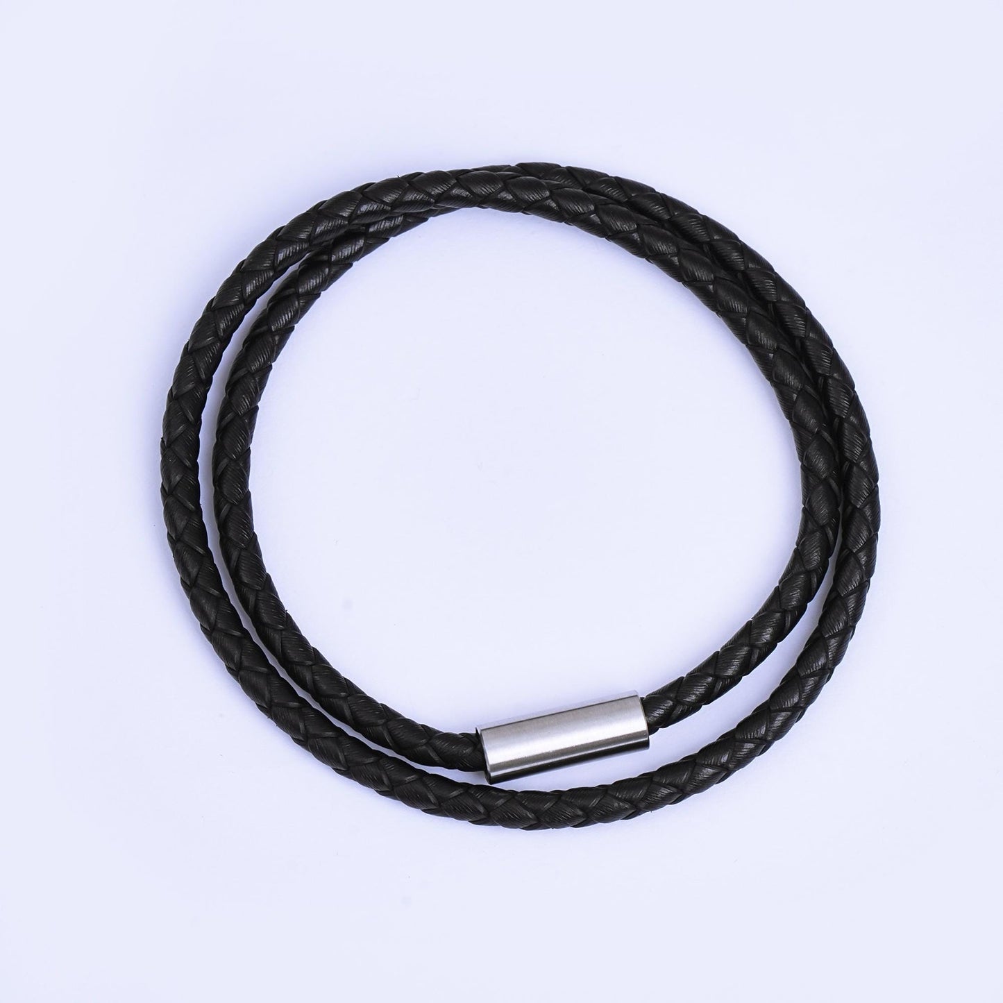 Men Cord Bracelet Orange, Black, Brown, Blue , Red Braided Leather Cord Bracelet for Christmas Gift | WA-1018