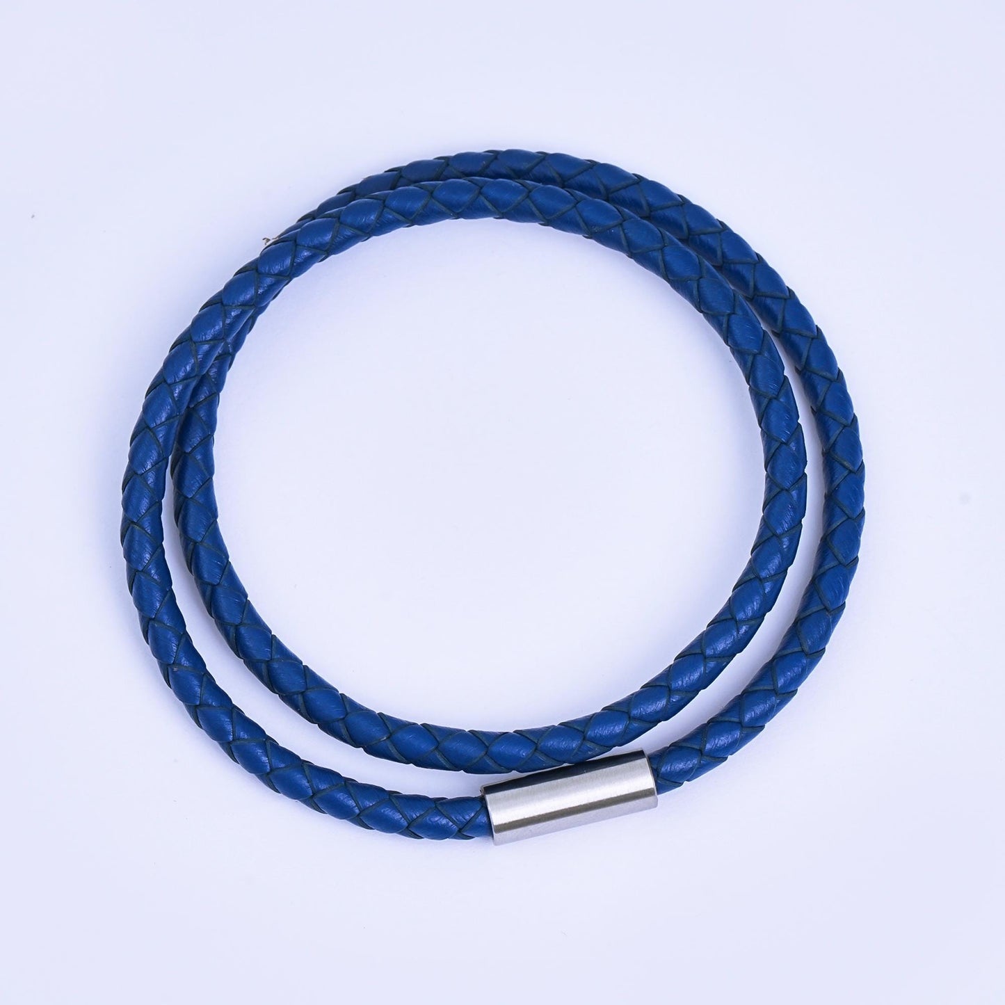 Men Cord Bracelet Orange, Black, Brown, Blue , Red Braided Leather Cord Bracelet for Christmas Gift | WA-1018