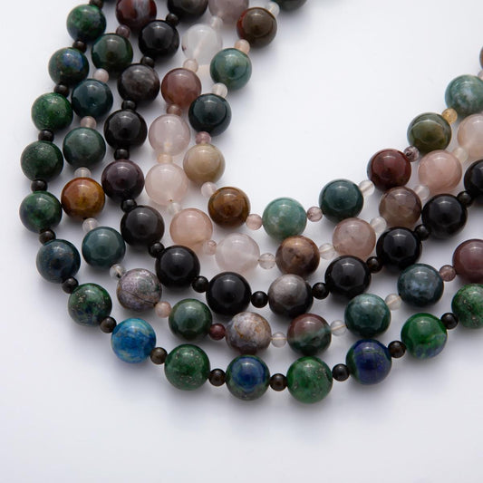 Handcrafted Candy Beaded handmade Gemstone Necklace Bead Cluster 18k gold filled necklace With Enhanced Clasp | WA-3276