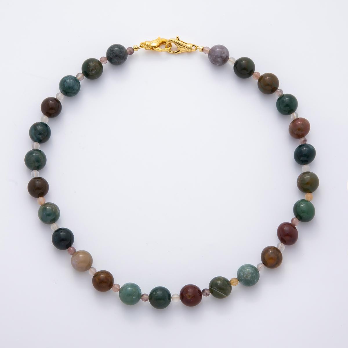Handcrafted Candy Beaded handmade Gemstone Necklace Bead Cluster 18k gold filled necklace With Enhanced Clasp | WA-3276