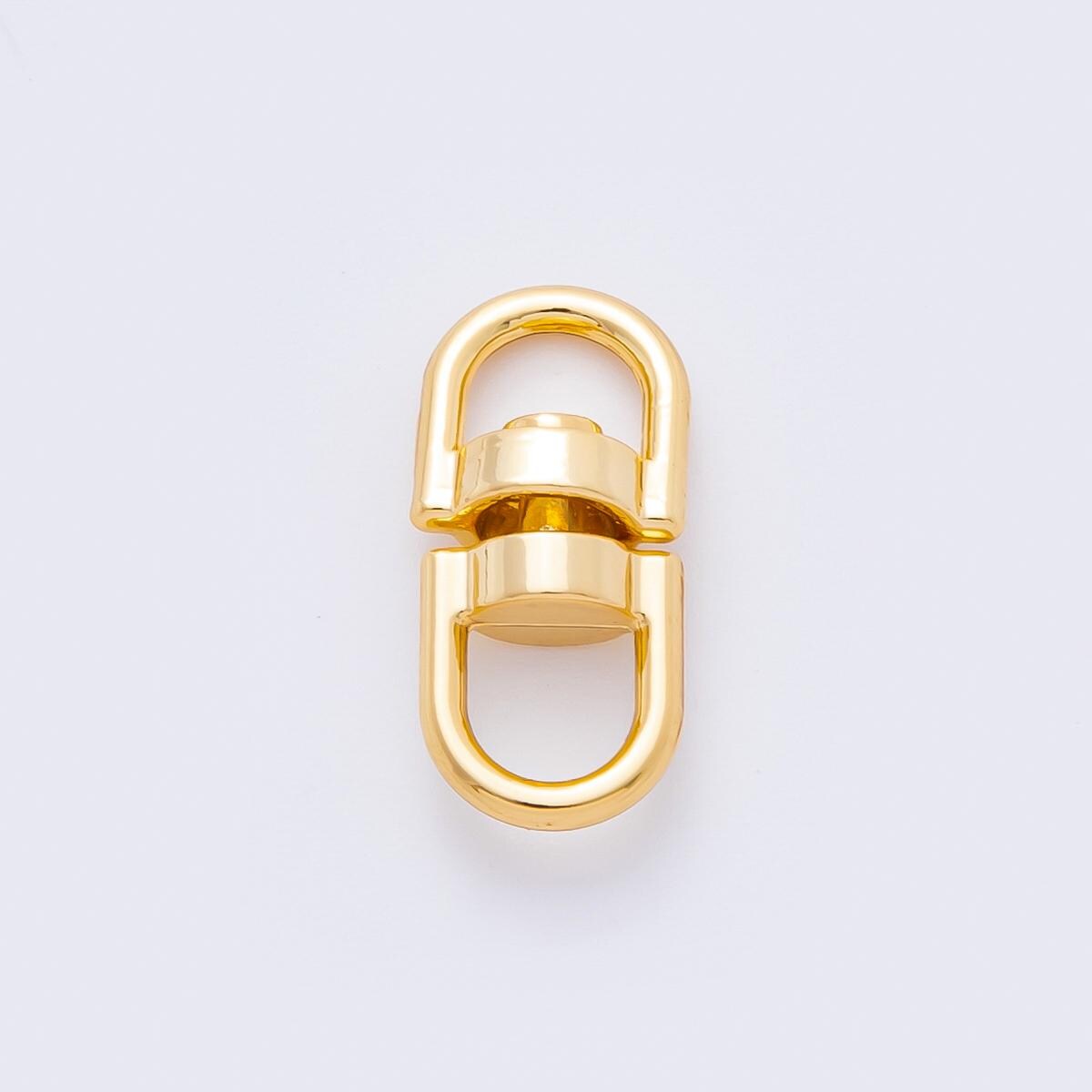 PVD Gold Swivel Snap Hooks Clips for Keychains Bag Charm and DIY Projects Durable Spring Clasps for Accessories Jewelry Making Supply Z-1257