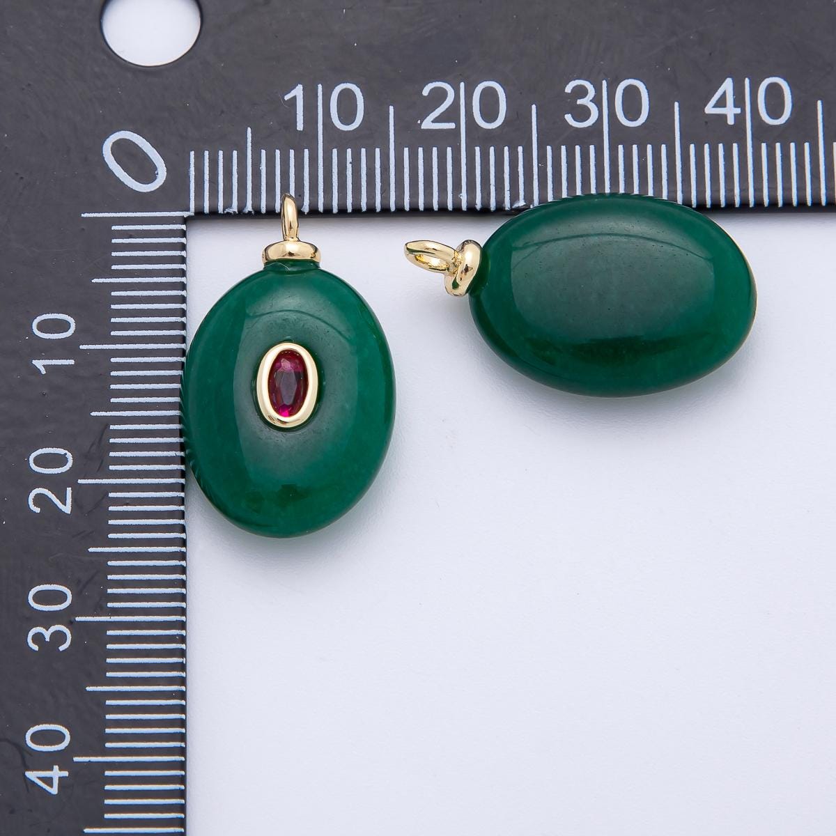 18K Gold Filled Natural Stone Pendant Mix Shape Gemstone Charm Bracelet Necklace for DIY Jewelry Making Supply Birthstone Jewelry AF-1316