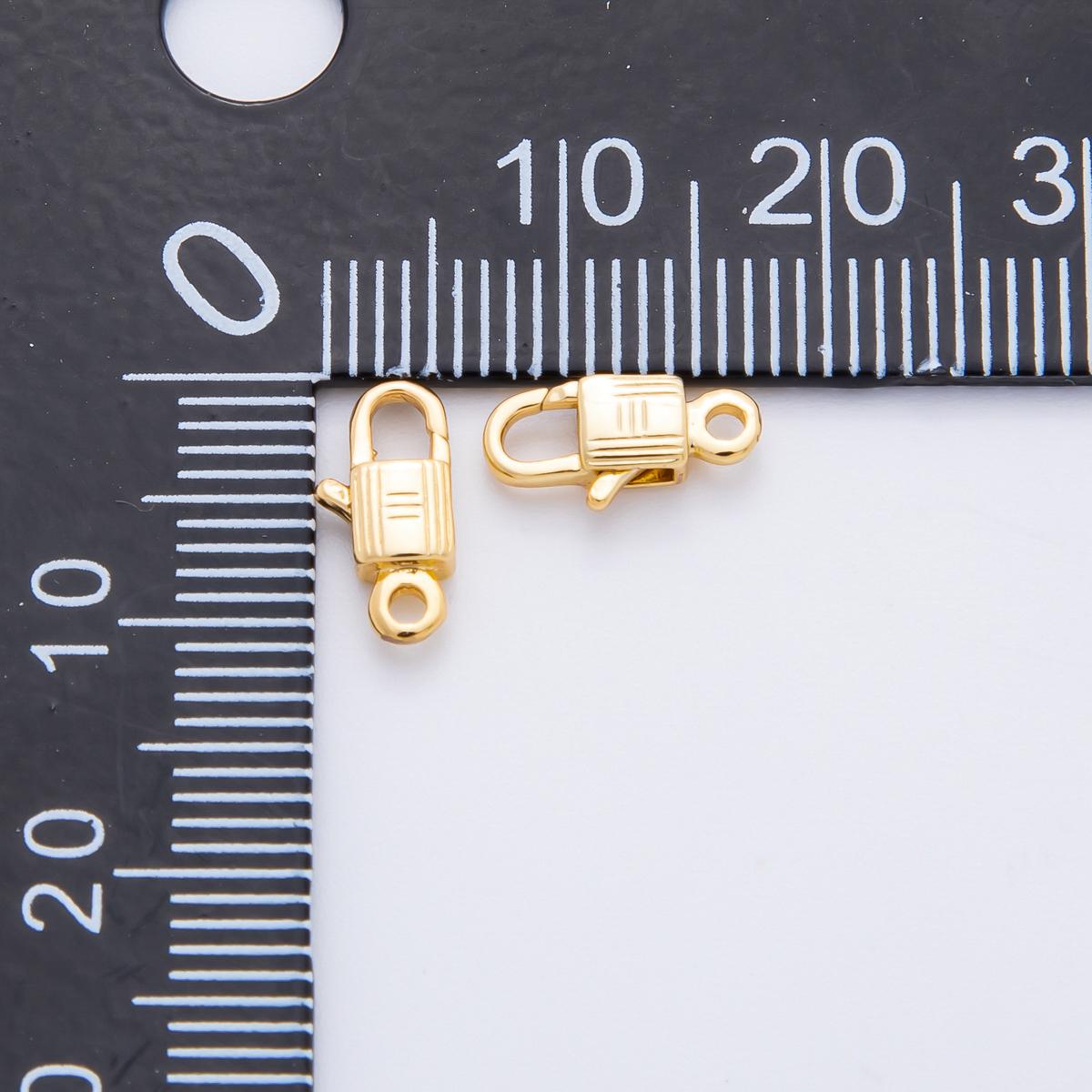 18K Gold Filled Snap Clasp Lobster Clasp, Charm Holder Clasp for DIY Jewelry Making Supply