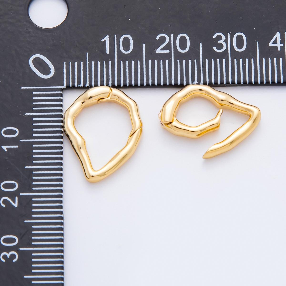 18K Gold Filled Snap Clasp Lobster Clasp, Charm Holder Clasp for DIY Jewelry Making Supply