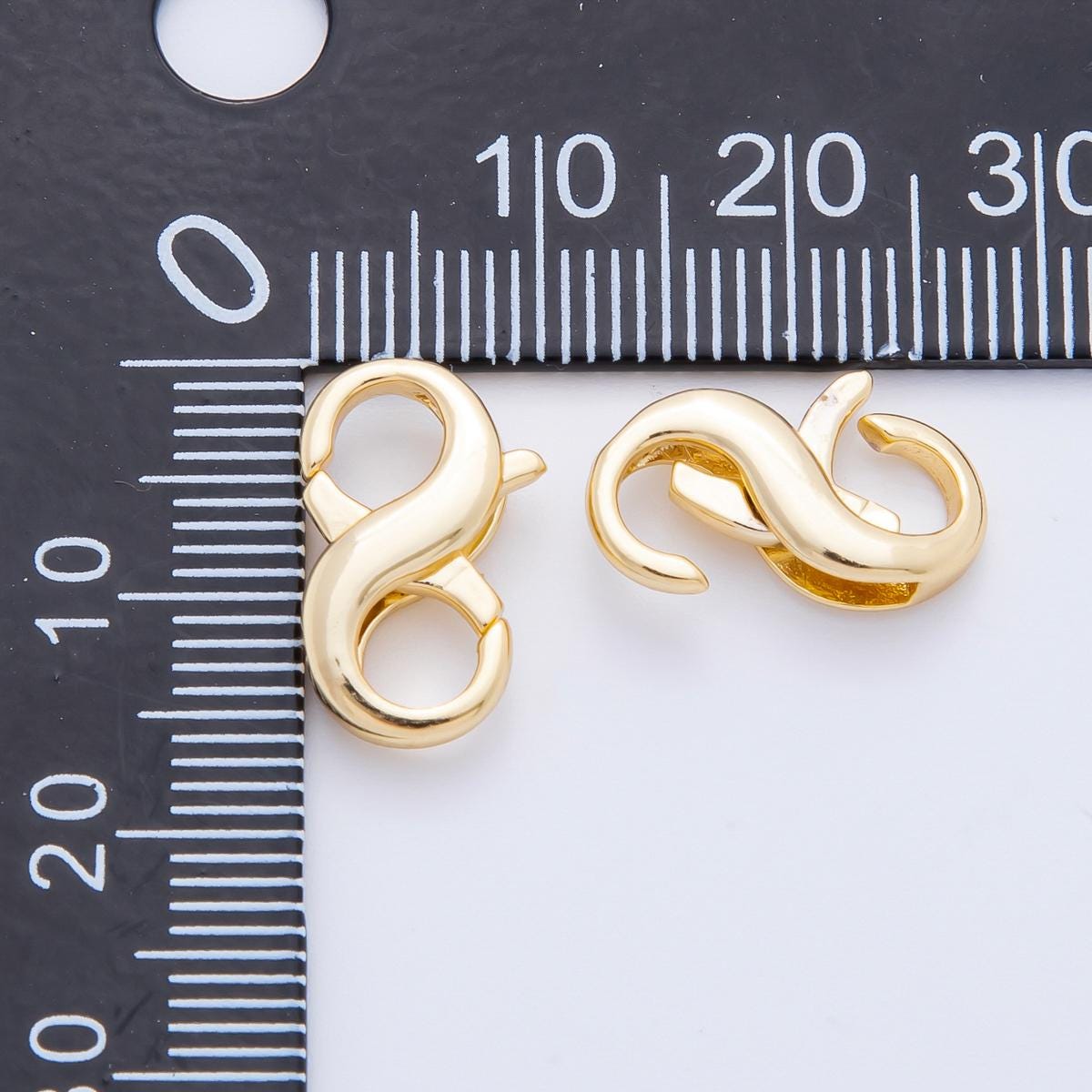 18K Gold Filled Snap Clasp Lobster Clasp, Charm Holder Clasp for DIY Jewelry Making Supply
