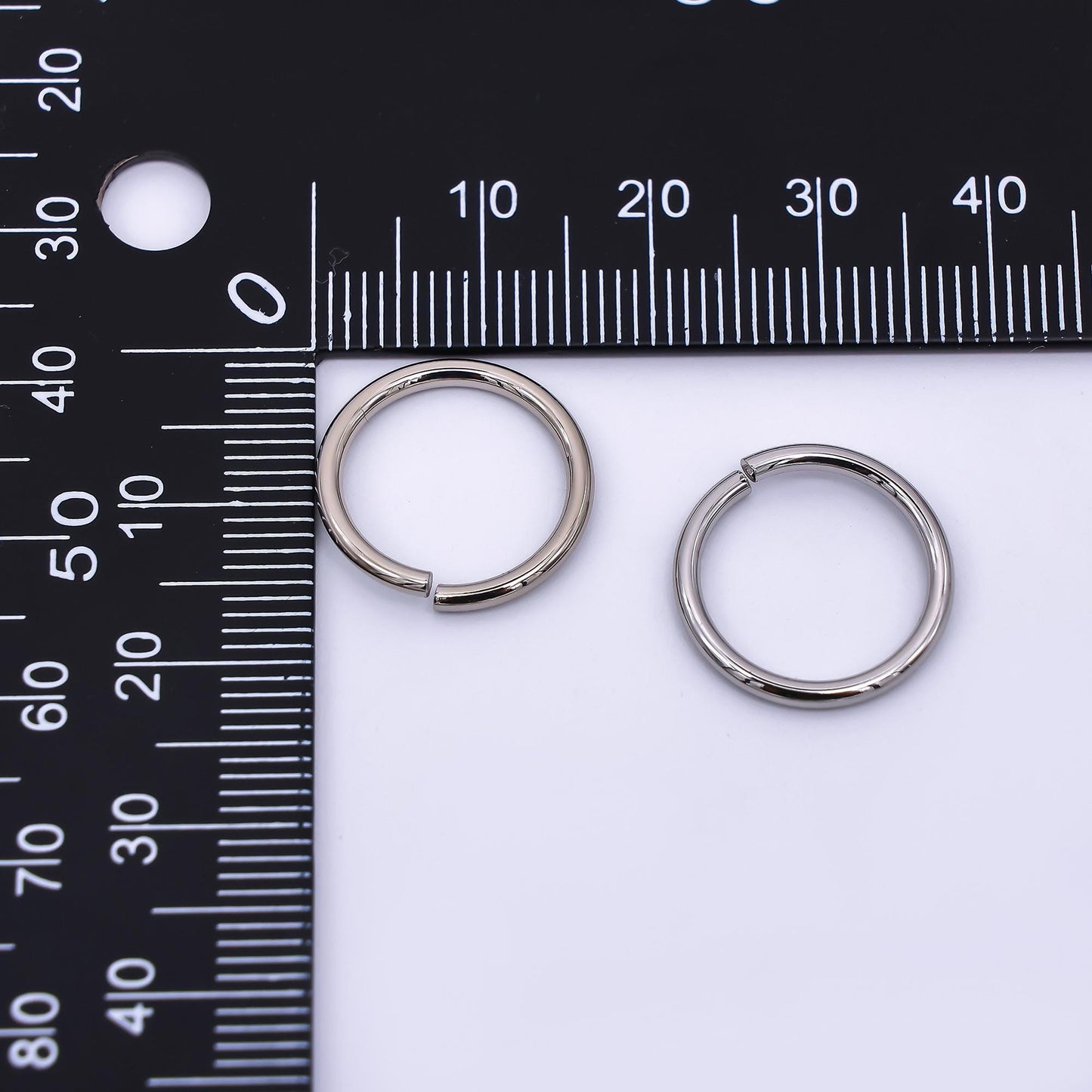 24K Gold Filled 16mm Classic Simple Round Jump ring Findings in Gold & Silver | SP1638