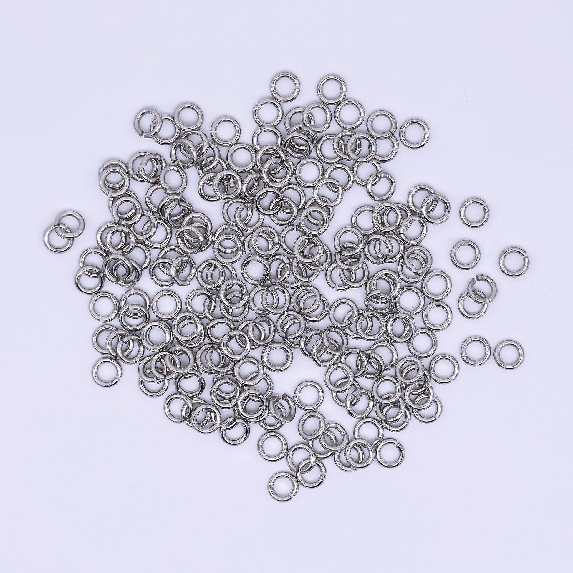 24K Gold Filled 5mm Classic Tiny Round Jump ring Findings in Gold & Silver | SP1640