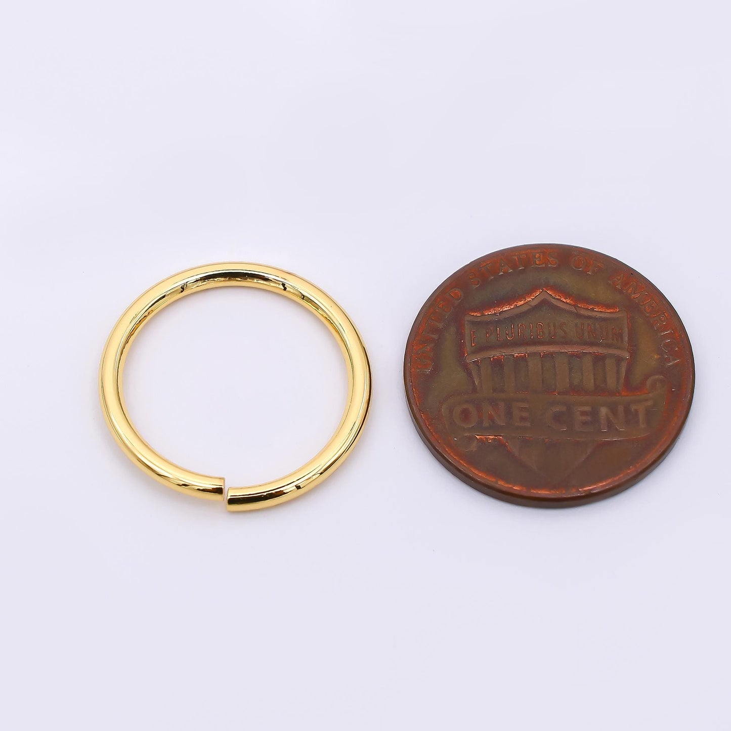 24K Gold Filled 18mm Big Circle Round Jump ring Findings in Gold & Silver | SP1639