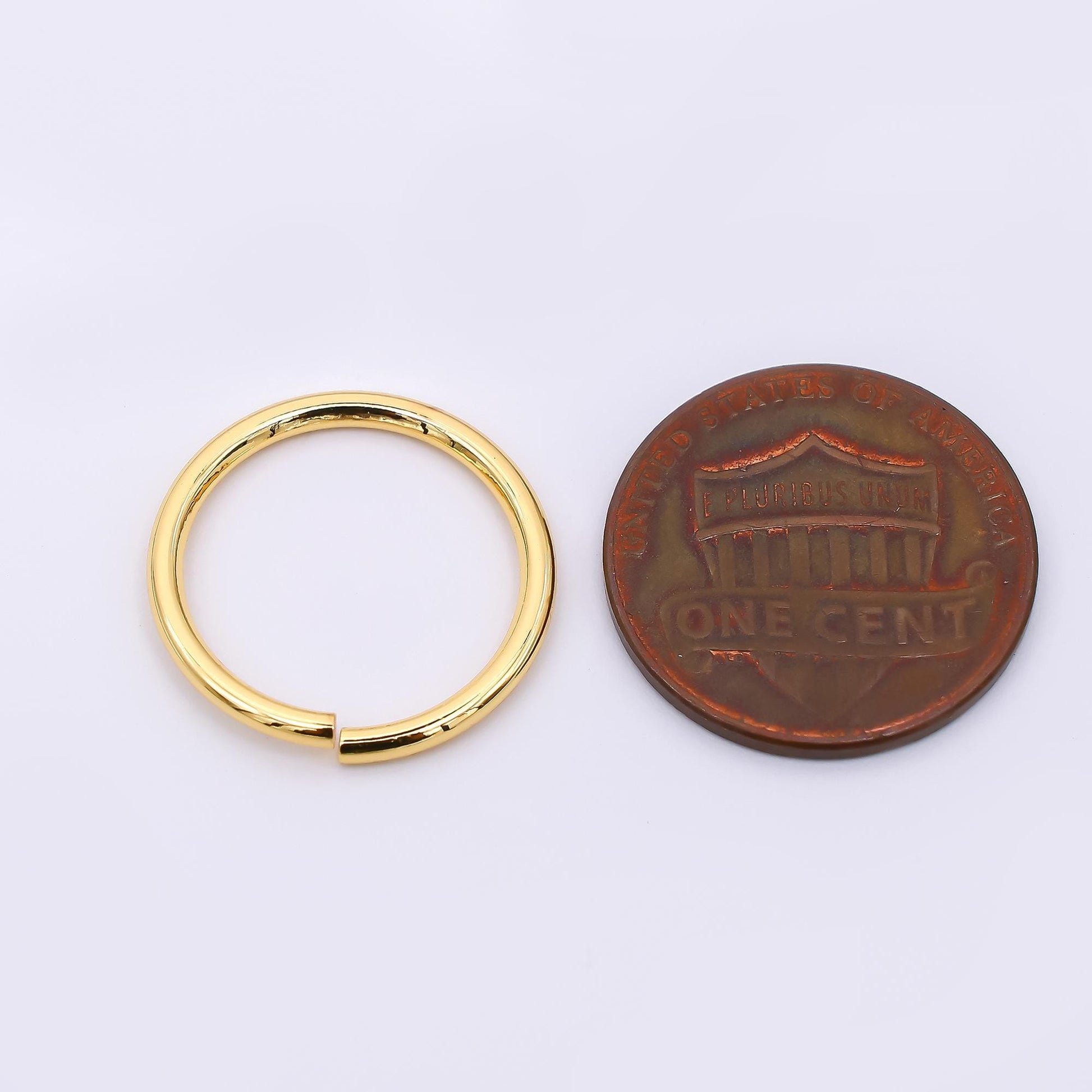 24K Gold Filled 18mm Big Circle Round Jump ring Findings in Gold & Silver | SP1639