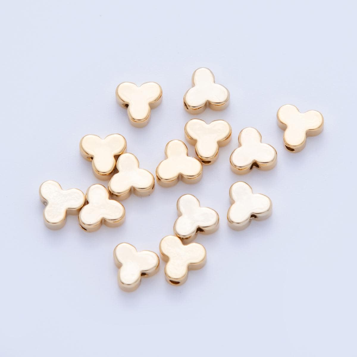10x 18k gold Filled Tiny Flower Bead spacer 6.5x7 mm beads AF-1077