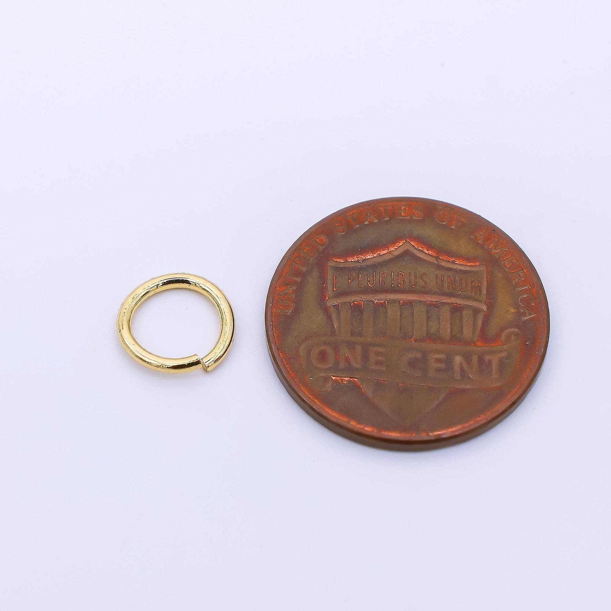 24K Gold Filled 8mm Tiny Circle Round Jump ring Findings | SP1641