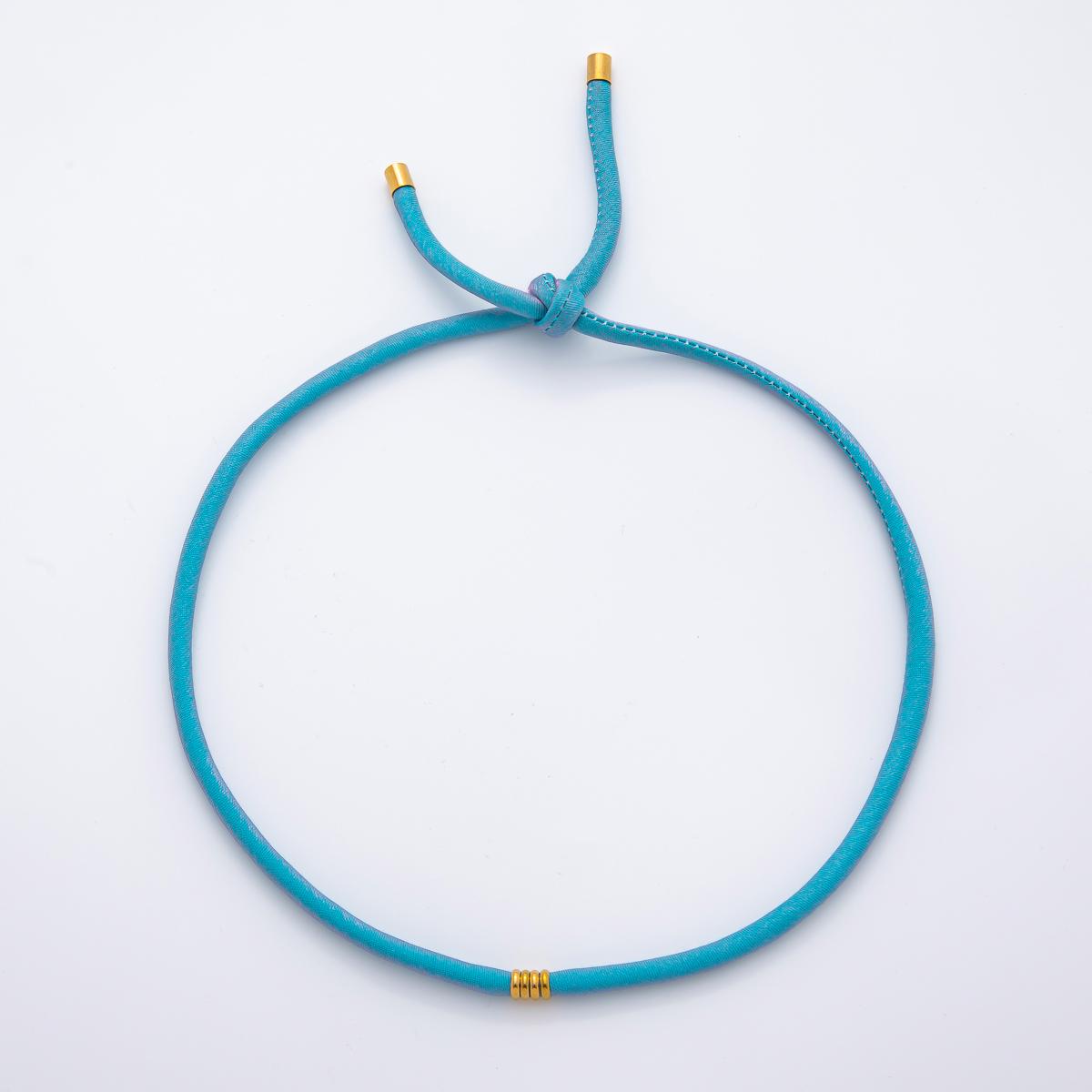 Dainty Soft Silk feel Paracord Knot Tied Necklace for Cord Necklace Supply | WA-1628 ~ WA-1652