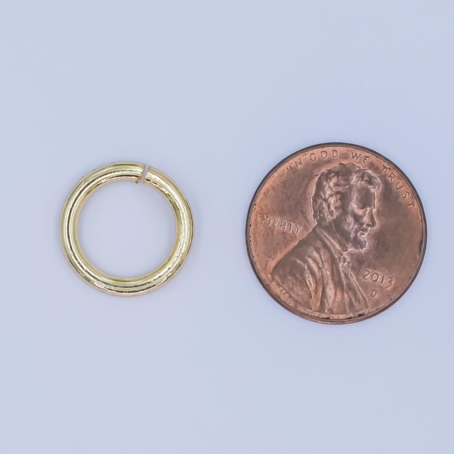 2mm x 14mm (12 gauge) 24k Gold Filled Jump Ring Open Jump Rings, jewelry making supplies 10 gram