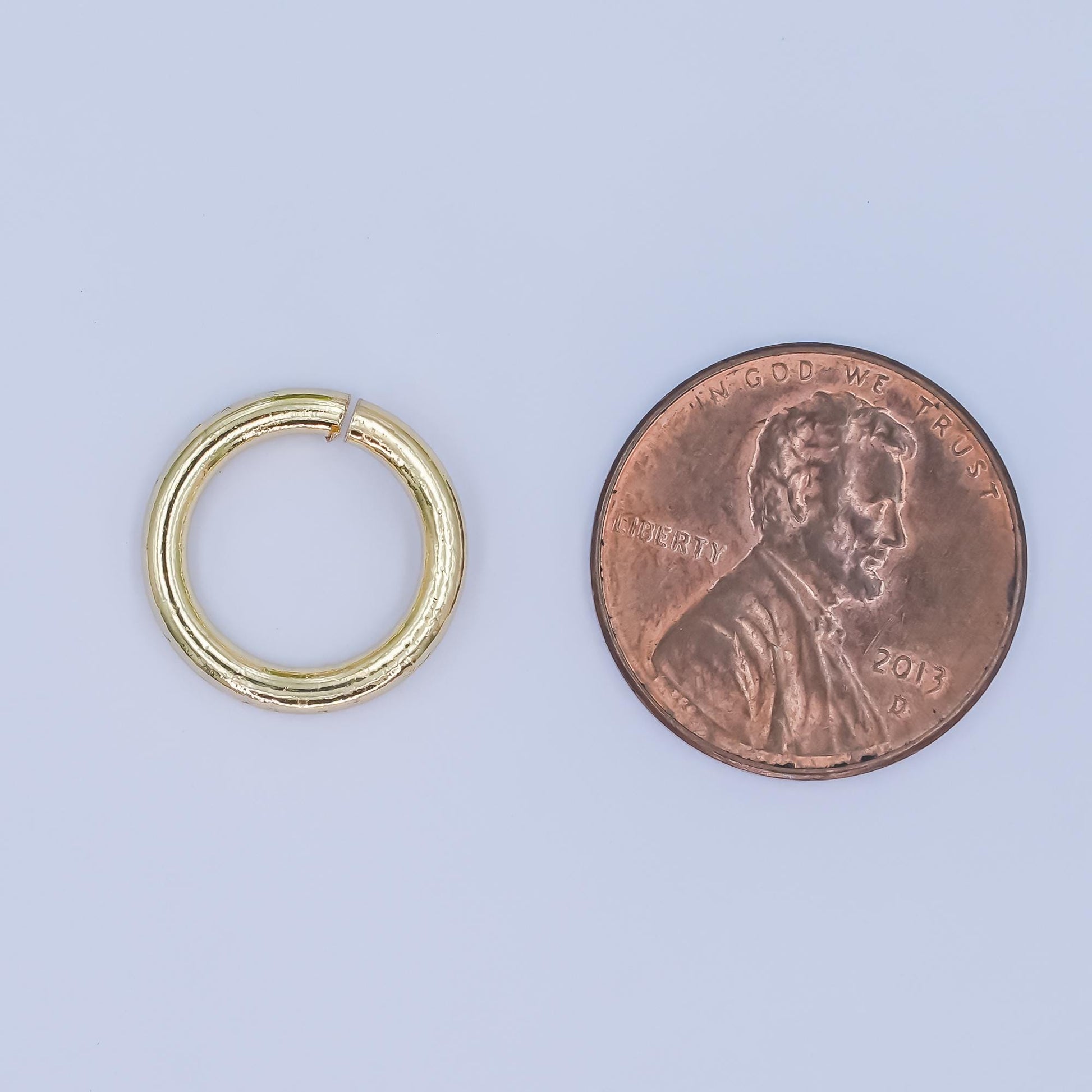 2mm x 14mm (12 gauge) 24k Gold Filled Jump Ring Open Jump Rings, jewelry making supplies 10 gram