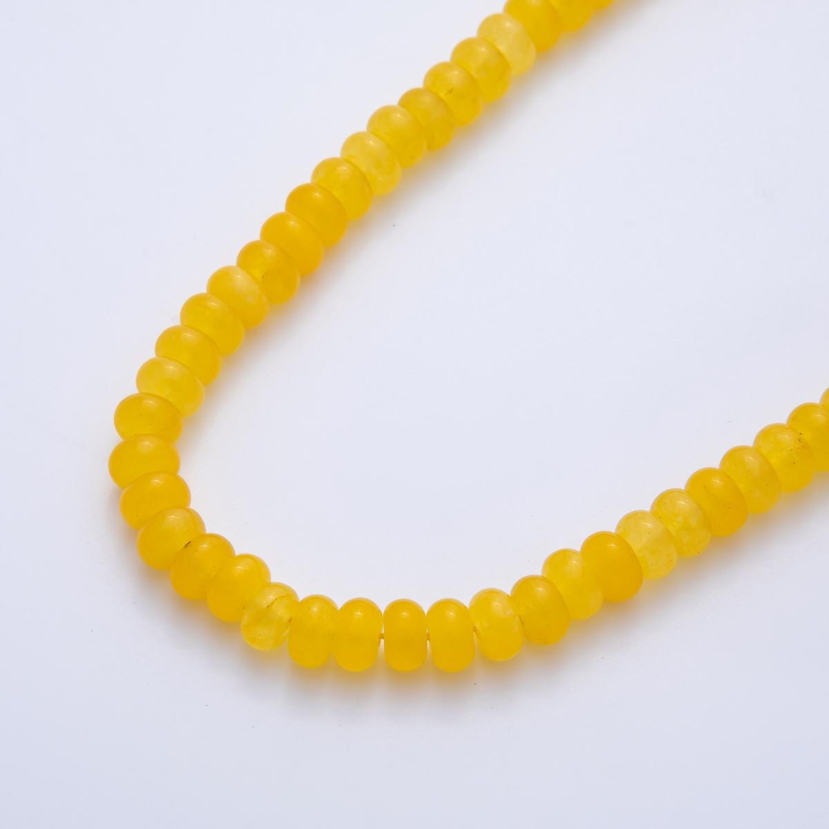 New Dyed Yellow Color Agate Rondelle Beads 8x5 mm Bead By Strand for Jewelry Making Supply WA-3792