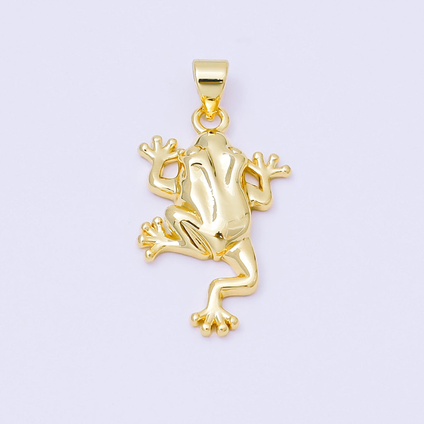 24K Gold Filled 25.5mm Amphibian Frog Animal Pendant | AA1610