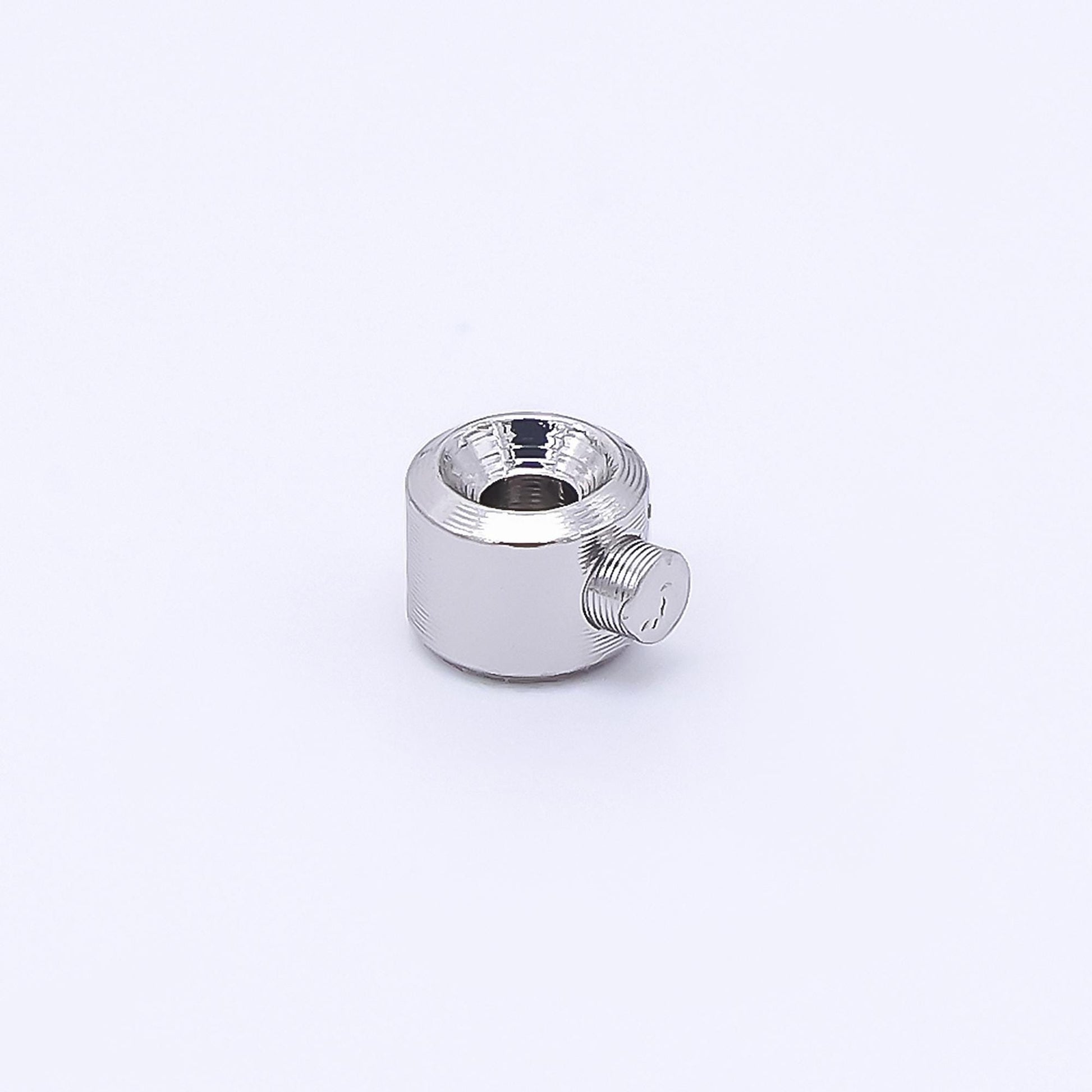 Silver 4mm Threaded Open Barrel Closure Findings by Set | Z1277