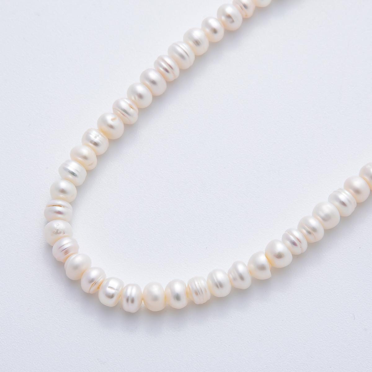 5mm seed luster white potato round off freshwater pearl Tiny cute seed pearl beads pearlcore inspired WA-3500